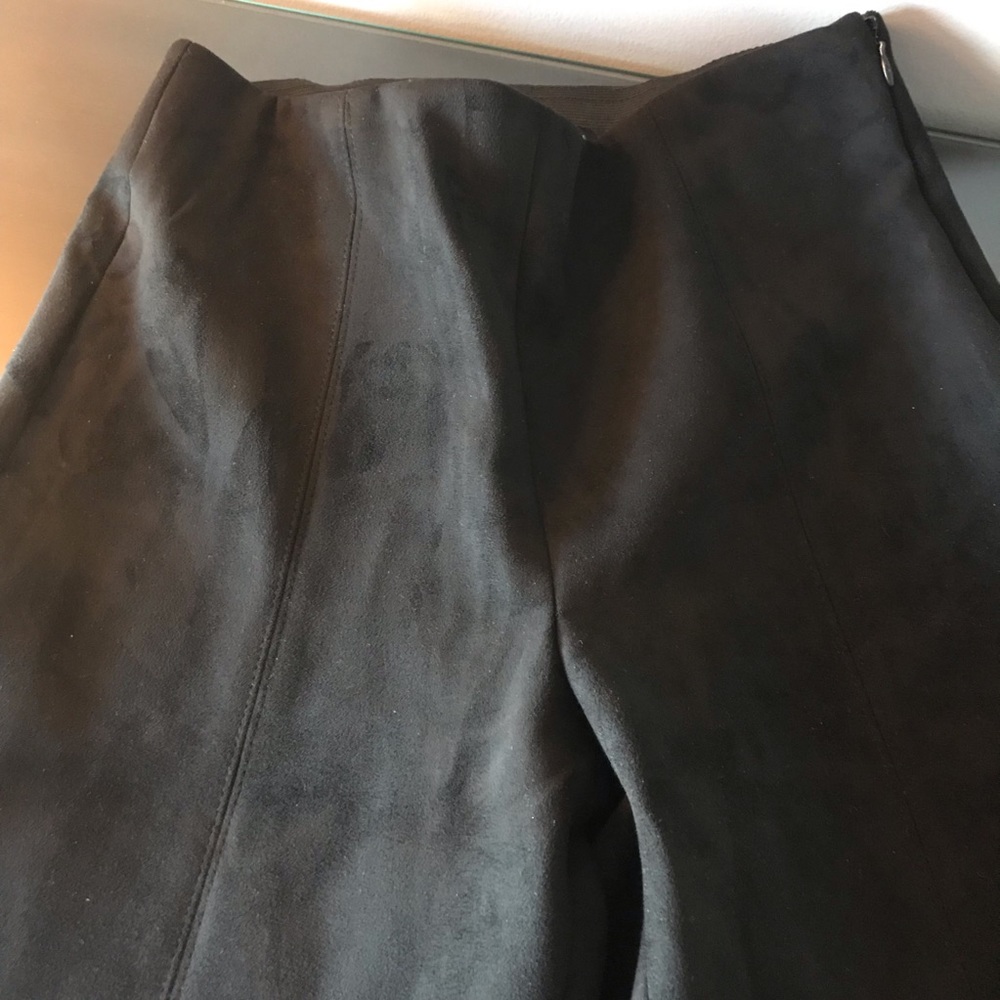 Suede pants
